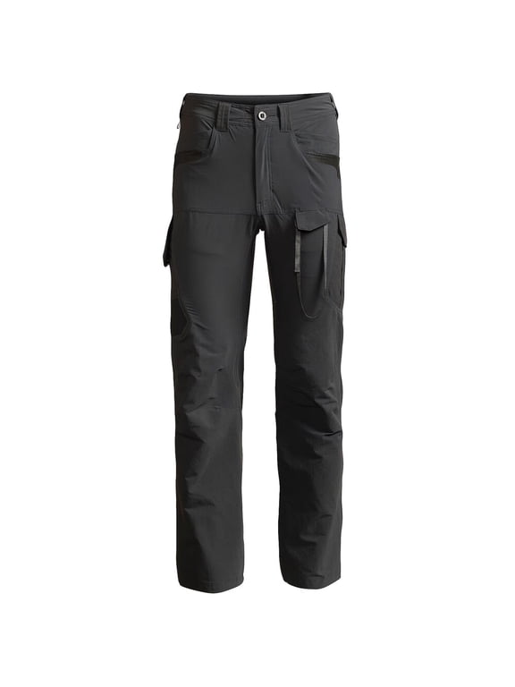 Range Pant for Archery, Lead Color, 42R, 4-Way Stretch Cordura, Integrated Cam Loop, Arrow Quiver, Cargo Pockets (80060-PB-42R)
