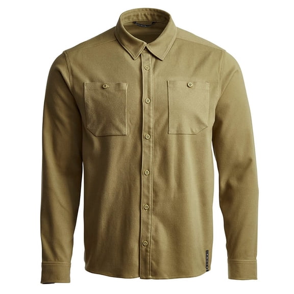 Sitka Gear Riser Work Shirt, Clay, Medium, Moisture Management, Odor Control, 2 Buttoned Chest Pockets (80055-CL-M)