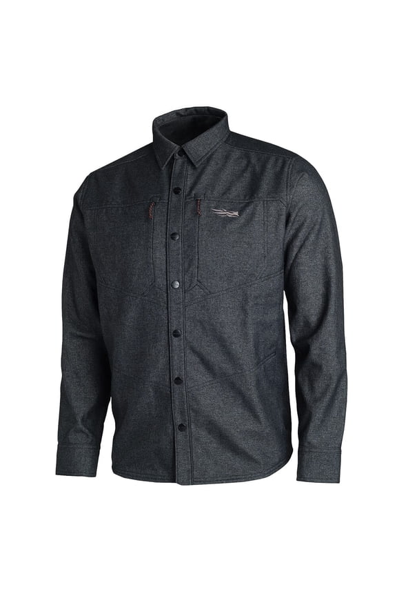 TTW Highland Overshirt, Black, Small, Athletic Button-Down Shirt (80015-BK-S)