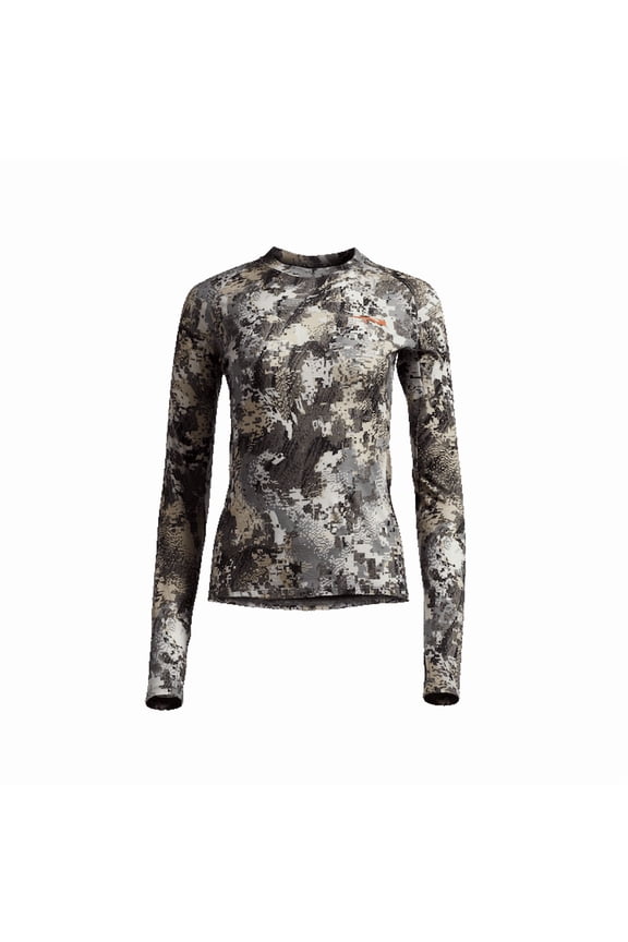 Women's CORE Merino 120 Long Sleeve Crew, Elevated II Camo, X-Large (600169-EV-XL)