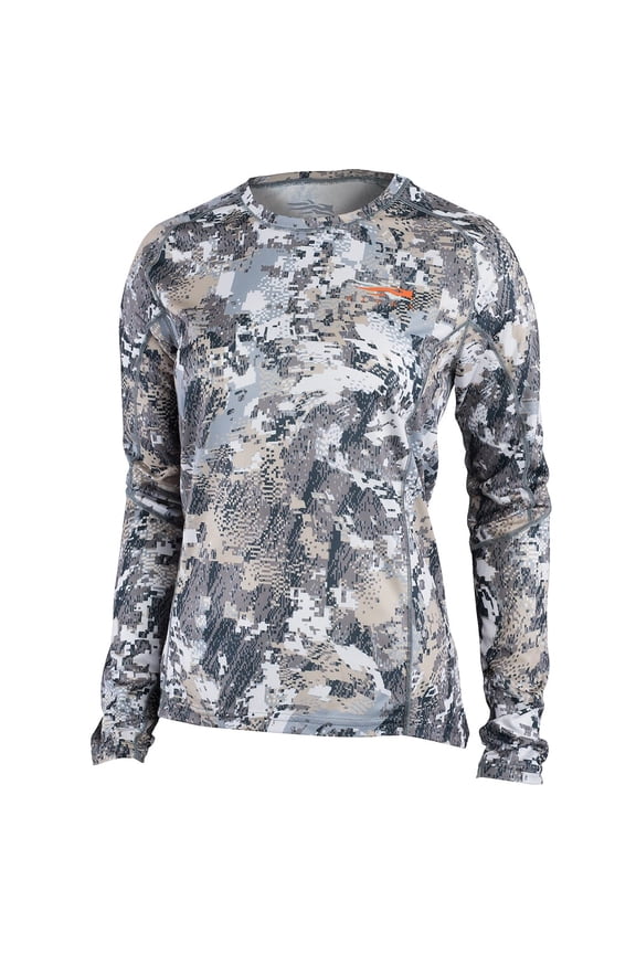 Sitka Women's Core Lt Wt Crew - LS Optifade Elevated II Large 10076-EV-L