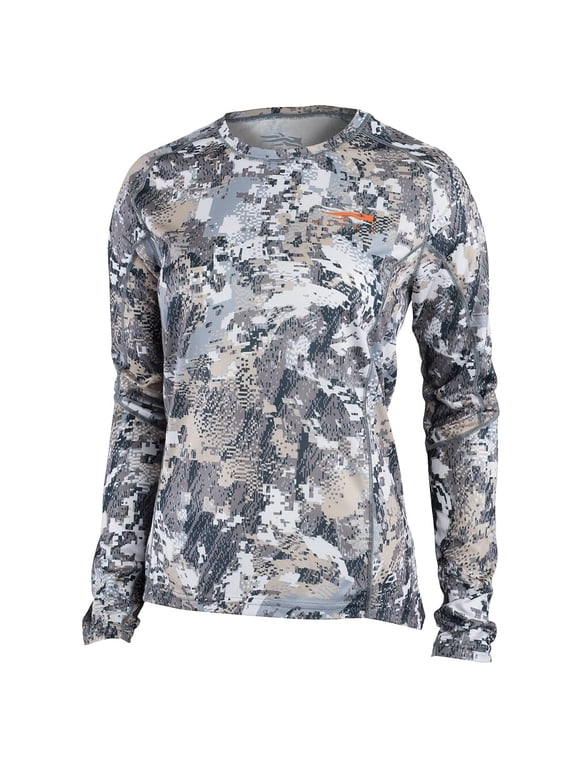 Sitka Women's Core Lt Wt Crew - LS Optifade Elevated II Large 10076-EV-L