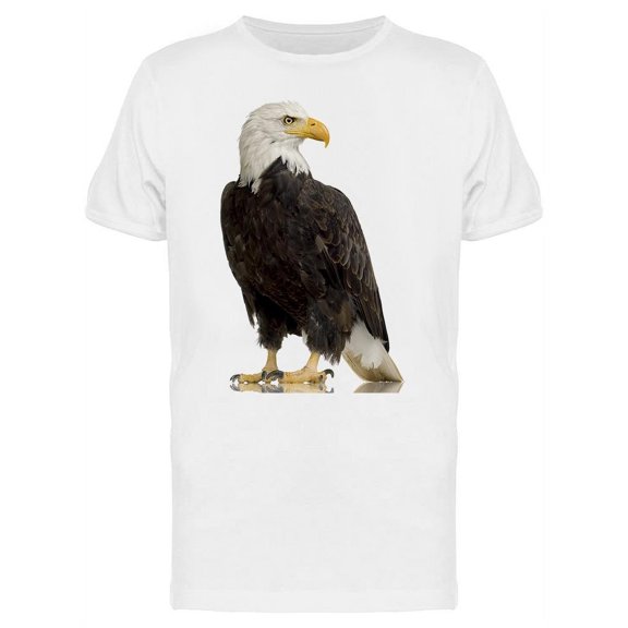 Sitting Adult Bald Eagle T-Shirt Men -Image by Shutterstock, Male Medium