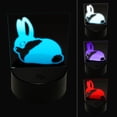 thumbnail image 1 of Sitting Bunny Rabbit Loaf LED Night Light Sign 3D Illusion Desk Nightstand Lamp, 1 of 6