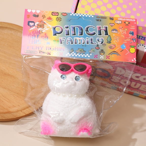Sitting Cat Squishh Figurine for All Ages Adult Collectible Bionic Squeeze Kitten Desktop Decor Sensory Fidget Stress Buffer Soft Sculpture