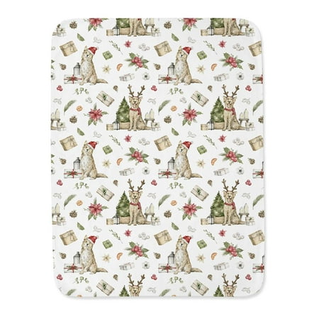 Sitting Christmas Dogs Blanket -Image by Shutterstock,