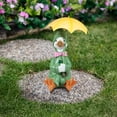thumbnail image 1 of Northlight Sitting Duck in Raincoat and Umbrella Outdoor Garden Statue - 10.5", 1 of 8