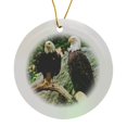 thumbnail image 1 of 3drose, Sitting Eagles, Circle Porcelain Ornament, 1 of 7