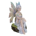 thumbnail image 1 of Sitting Elf Pixie Air Wind Elemental Fairy in Ethereal Rainbow Dress Figurine, 1 of 8