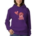 thumbnail image 1 of Sitting Lovely Pug Hoodie Women -Smartprints Designs, Female 4X-Large, 1 of 4