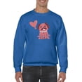 thumbnail image 1 of Sitting Lovely Pug Sweatshirt Men -Smartprints Designs, Male Small, 1 of 4
