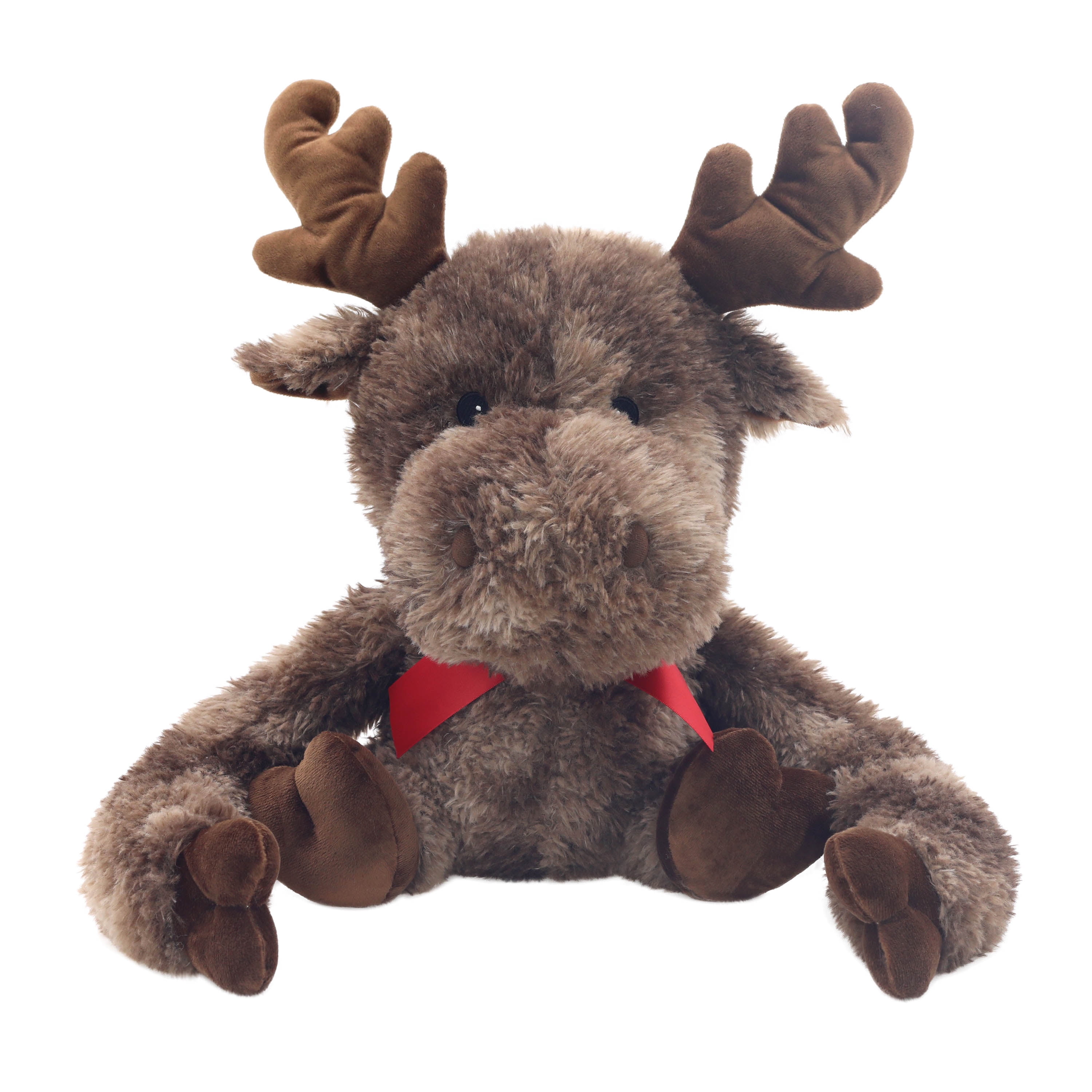 Sitting Moose Plush Toy, Brown, Child, 14 in, by Holiday Time - Walmart.com