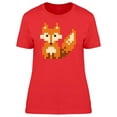 thumbnail image 1 of Sitting Orange Fox Pixel Art Tee Women's -Image by Shutterstock, 1 of 2