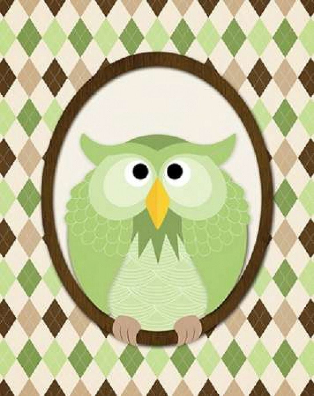 Sitting Owl III Canvas Art - N Harbick (24 x 30)