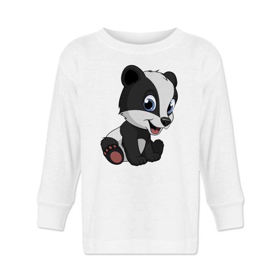 Sitting Panda Long Sleeve Toddler -Image by Shutterstock,  4 Toddler