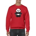 thumbnail image 1 of Sitting Panda Portrait Sweatshirt Men -Image by Shutterstock, Male x-Large, 1 of 4
