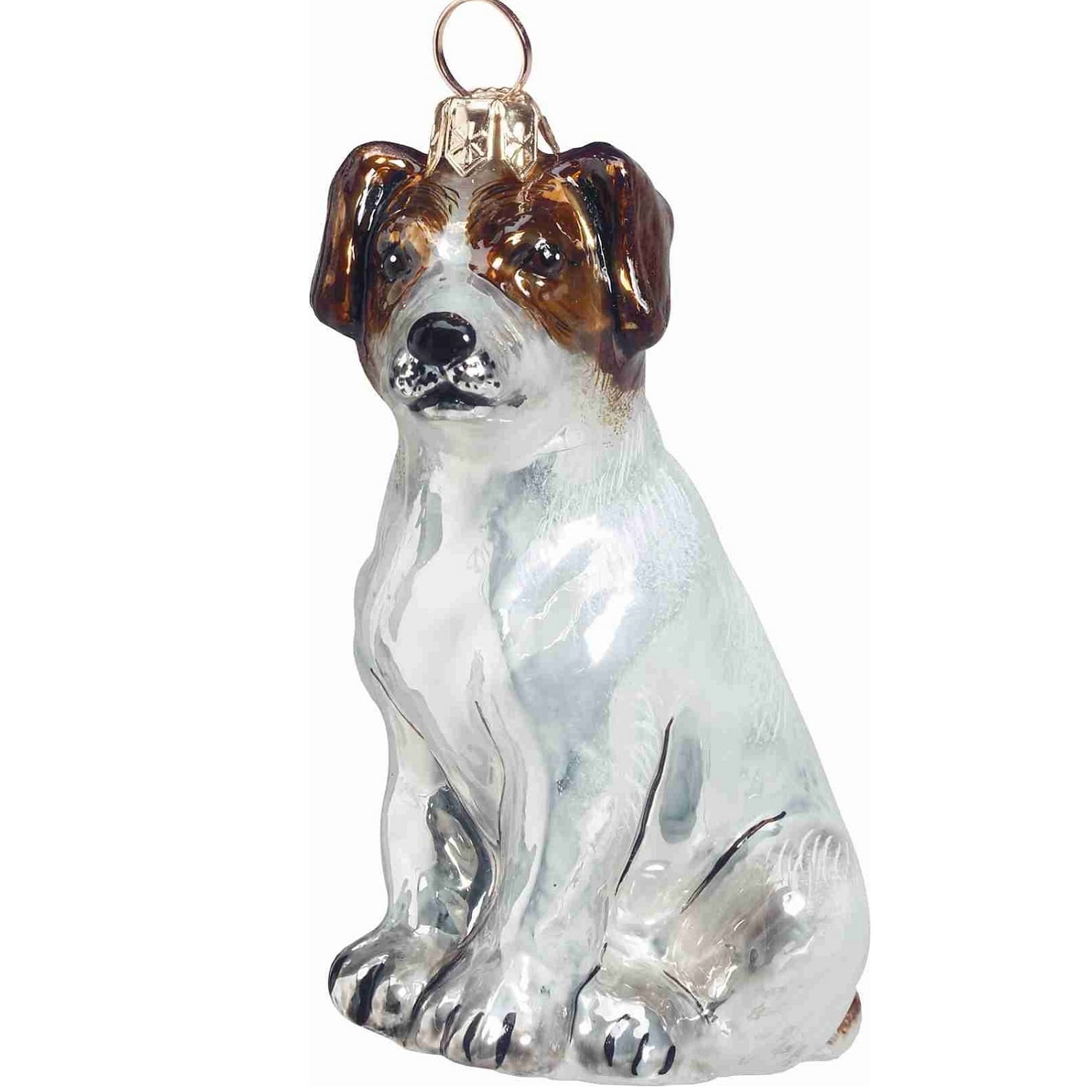 Hand-Painted Glass Jack Russell Terrier Ornament