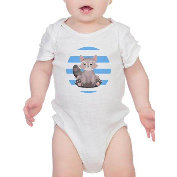 Sitting Raccoon Bodysuit Infant -Image by Shutterstock, 12 Months