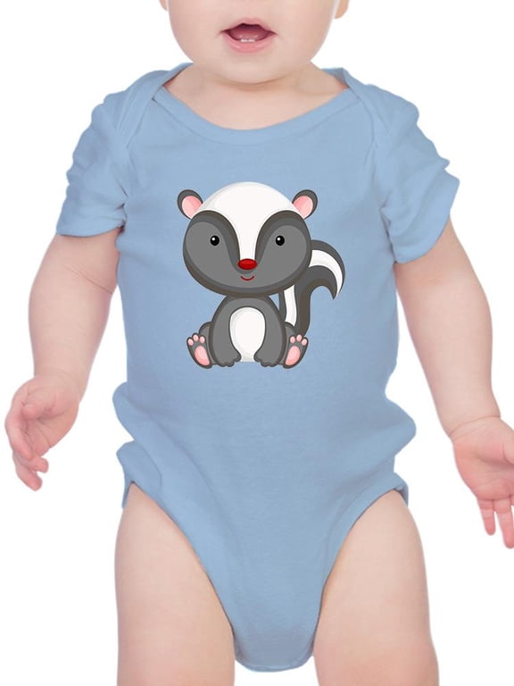 Sitting Skunk Bodysuit Infant -Image by Shutterstock, Newborn