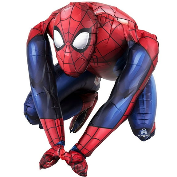 Sitting Spiderman Multi - Balloon Inflate with Air 15" Tall