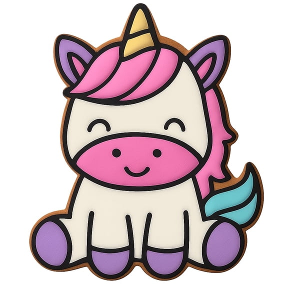 Sitting Unicorn Cookie Cutter - 3.2x4" Creative Kitchen Fun Design