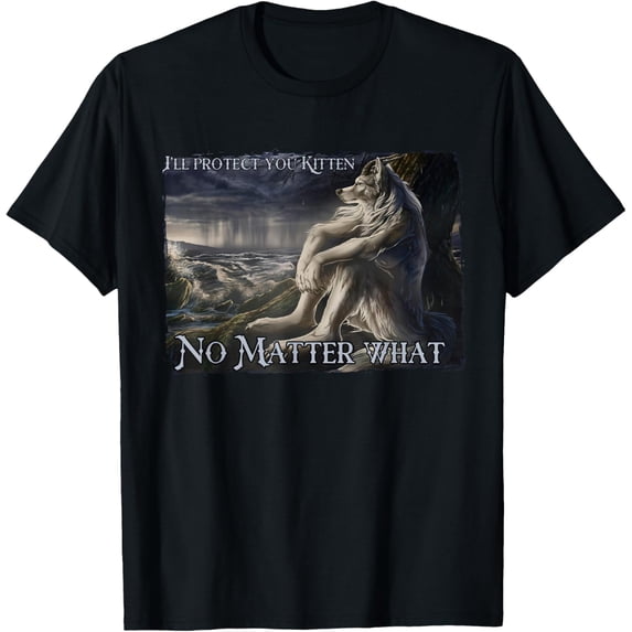 Sitting Wolf Literally Me Werewolf Ripping Meme Alpha Wolf Mens T-Shirt ...