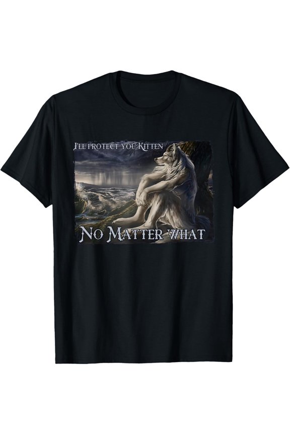 Sitting Wolf Literally Me Werewolf Ripping Meme Alpha Wolf Mens T-Shirt