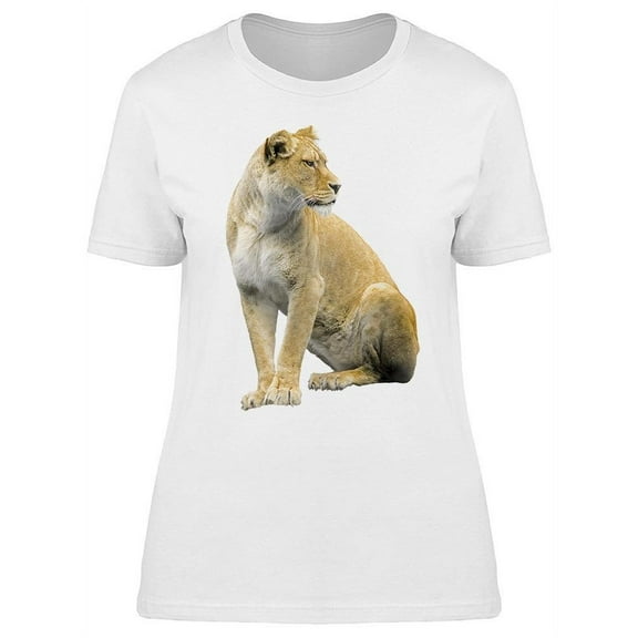 Sitting Young Lion T-Shirt Women -Image by Shutterstock, Female XX-Large