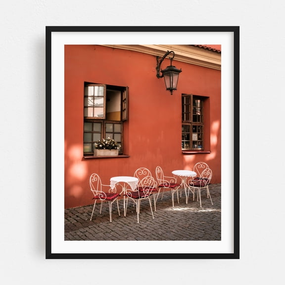Sitting in Old Town, Lublin - Lublin Lubelskie Poland Photography Black Framed Wall Art Print 30 x 40 inches