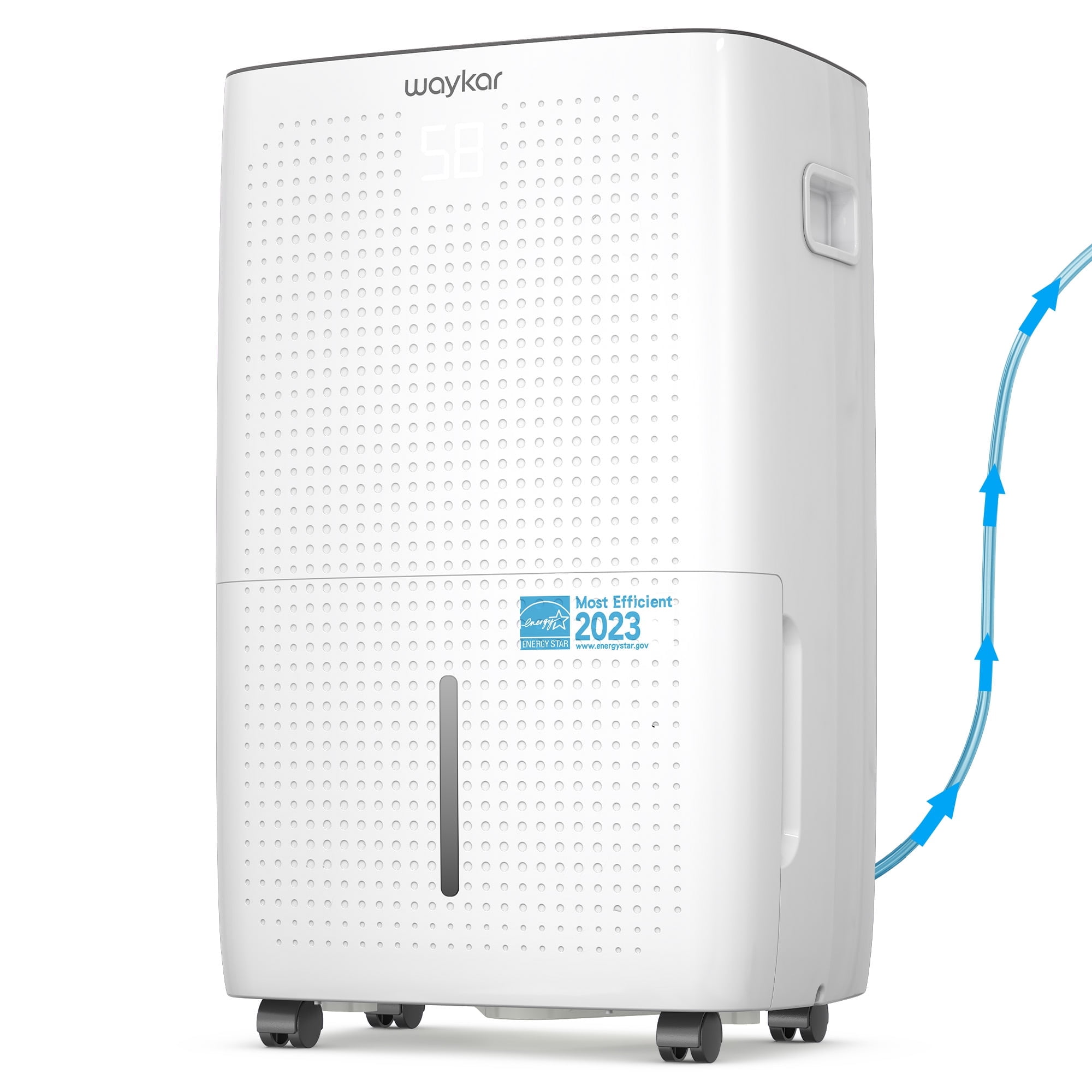 White Energy Star 150-Pint Whole House Dehumidifier with Built-in Pump