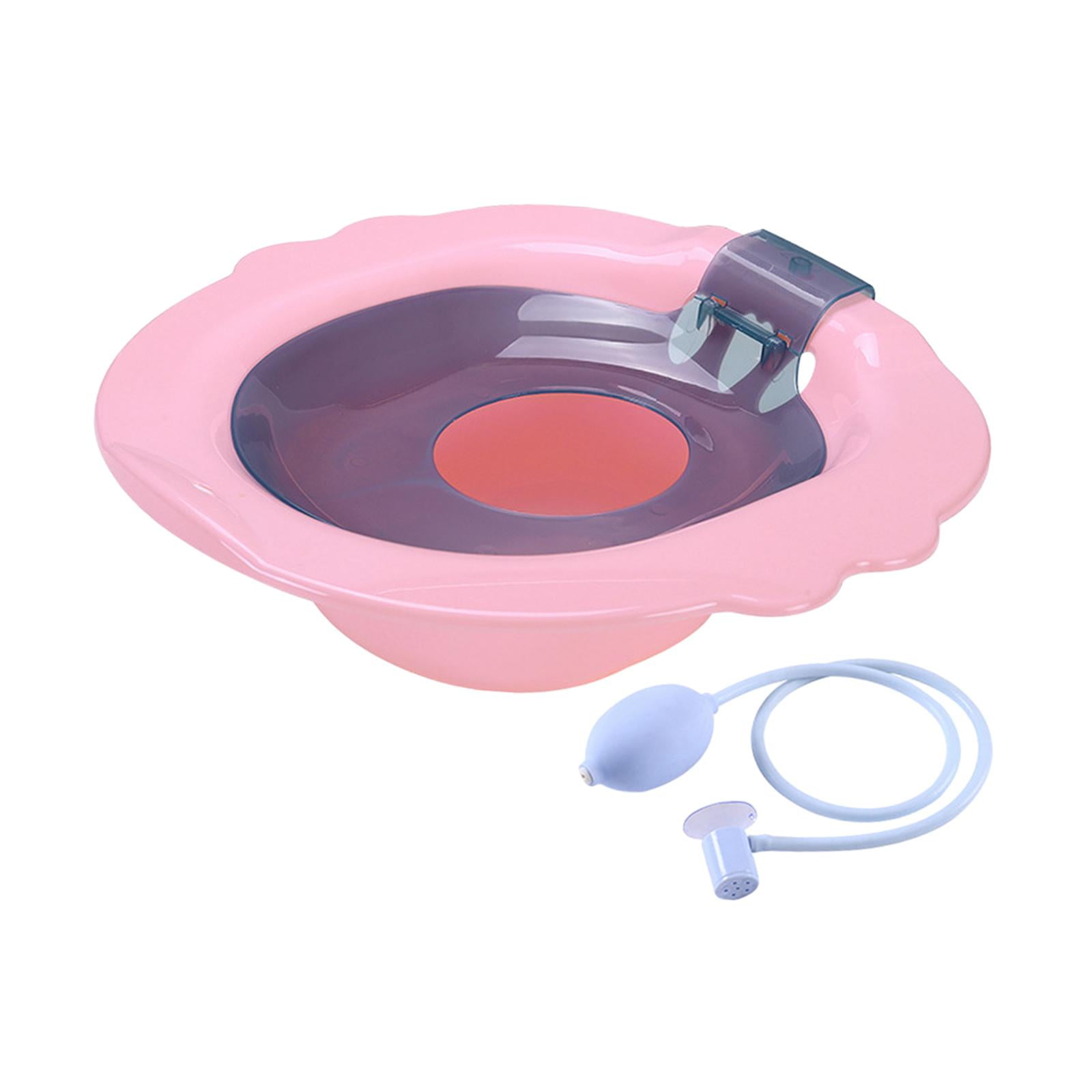 Sitz Bath Basin for Toilet Sitz Bath Tub Hangable Reusable Anti Overflow Universal Perineal