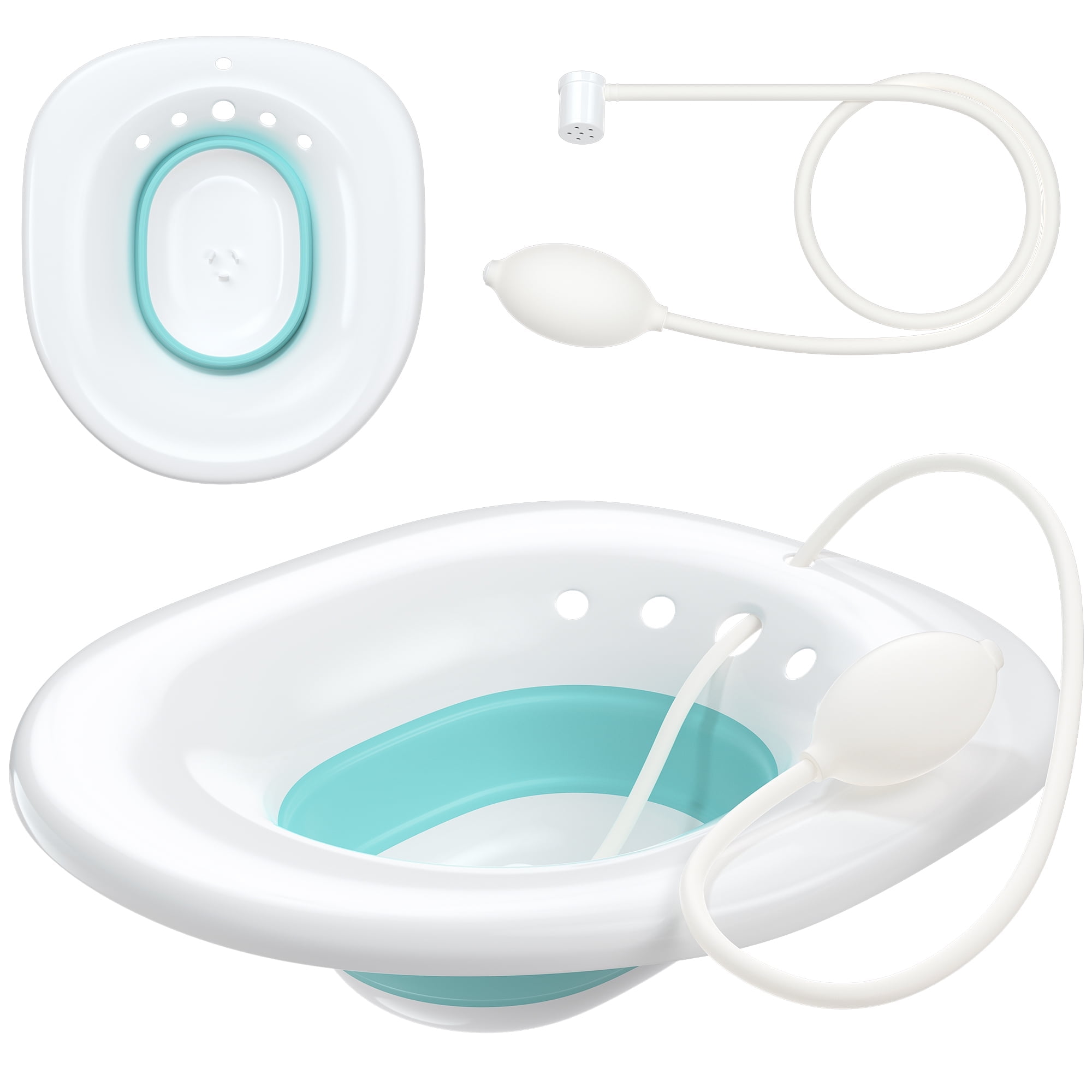 Sitz Bath,Foldable Squat Free Sitz Bath,Sits Bath Kit for Women,Wider