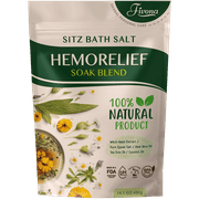 Fivona Sitz Bath Salt Blend for Hemorrhoids and Postpartum Care - Epsom Salt Soak with Natural Extracts and Oils 14.1 oz