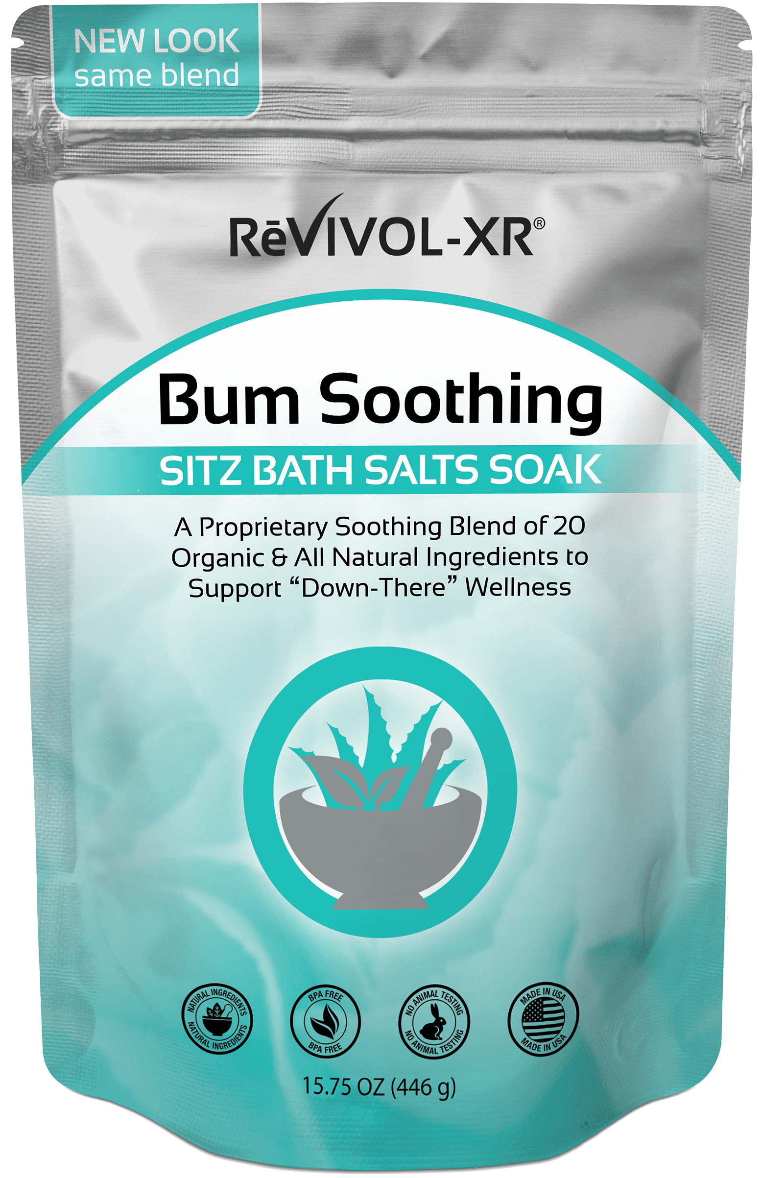 Sitz Bath Salts for Hemorrhoid Soak, 20 Organic & Natural Soothing