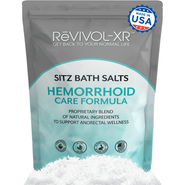 Sitz Bath Salts for Hemorrhoid Soak, 20 Organic & Natural Soothing