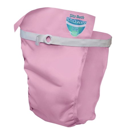 Sitz Bath Shower Soak Care- Light Pink - for Continuous Warm Water Soaking Relief in the Shower