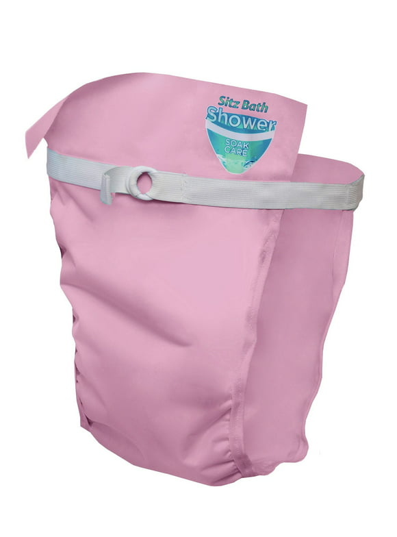 Sitz Bath Shower Soak Care- Light Pink - for Continuous Warm Water Soaking Relief in the Shower