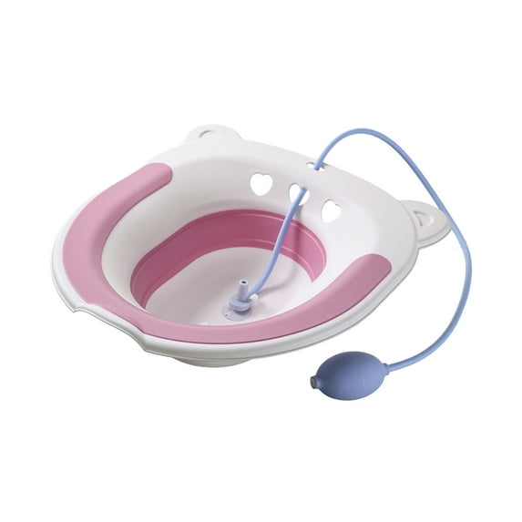 Sitz Bath, Unisex Sitz Bath for Toilet, Sitz Bath for Hemorrhoids, Sitz Bath Soak Tub, Sitz Bath Postpartum Care, Home Use Portable for Easy Storage, Collapsible Storage, Wide Seat