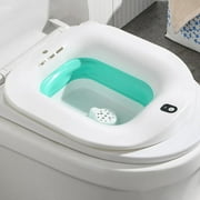 Sitz Bath for Toilet Seat Electric Foldable Portable Bathroom Bathtub for Postpartum Soothes Hip Bath Tub Fits Standard Toilets with Flusher