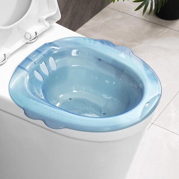 Sitz Bath for Toilet Seat Sits Bath Wider Seating Area with Hanging Hole Reusable Soothes and Cleanse Sitz Bath Basin Steam Seat for Women
