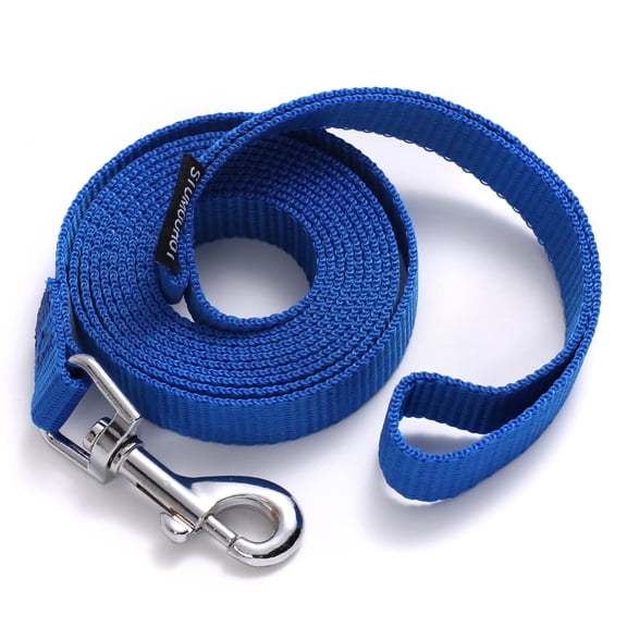 Siumouhoi 6 FT Dog Leash, Traditional Style with Easy to Use Collar Hook, Blue