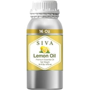 Siva Lemon Essential Oil - 16 Fl Oz   Natural Lemon Oil - for Diffuser, Face, Skin Care, Aromatherapy, Hair Care, Scalp and Body Massage