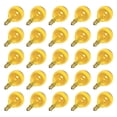 thumbnail image 1 of Sival 40129 - G40 Candelabra Screw Base Transparent Yellow (25 pack) Christmas Light Bulbs, 1 of 1