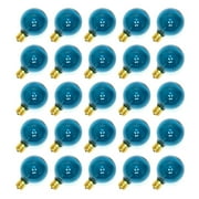 Sival 70177 - G50 Intermediate Screw Base Transparent Teal 25 pack Christmas Light Bulbs