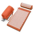 thumbnail image 1 of Sivan Health and Fitness Acupressure Mat and Pillow Set - Grounding Mat for Stress, Back & Neck Pain - Acupuncture Point Massage Mat for Muscle Relaxation, Sciatica, & Meditation - Includes Carry Bag, 1 of 7