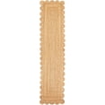 thumbnail image 1 of Sivi 2.6 x 12 Feet Handmade Scallop Braided Jute Rug - Natural Jute Runner Rug, 1 of 11