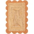 thumbnail image 1 of Sivi 2 x 3 Feet Handmade Scallop Braided Jute Rug - Natural Jute Area Rug, 1 of 12