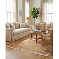 thumbnail image 1 of Sivi 8 x 10 Feet Handmade Scallop Braided Jute Rug - Natural Jute Area Rug, 1 of 15