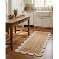 thumbnail image 1 of Sivi 9 x 12 Feet Handmade Scallop Braided Jute Rug - Natural Jute Area Rug, 1 of 14
