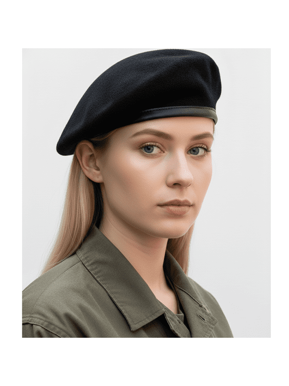 Traditional Woolen French Beret Hat – Unisex Classic Style Cap for Men and Women